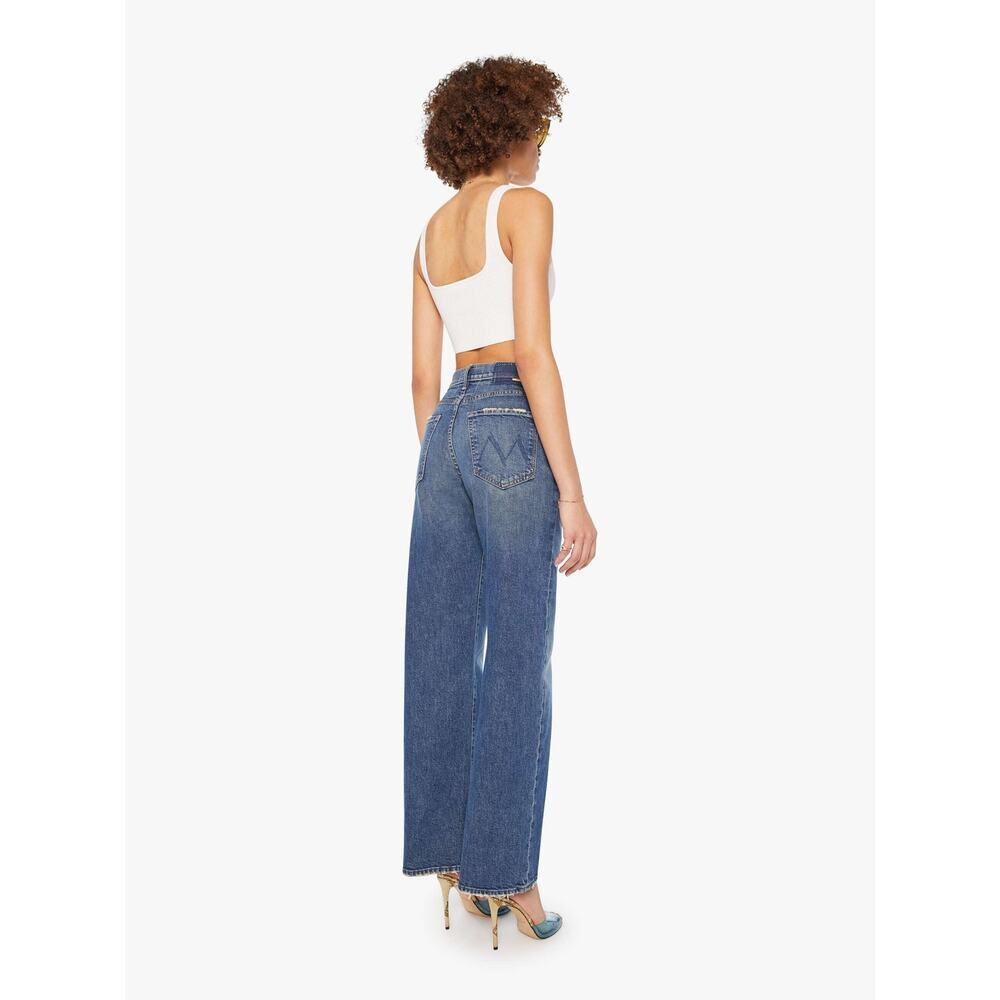 Mother Women's The Lasso Sneak Wide Leg Jeans Punk Nouveau Size 25 NWT - Picture 2 of 11